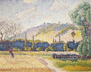 Henri Edmond Cross Landscape oil